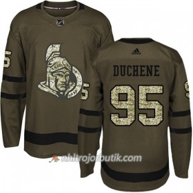 Män Ishockey Ottawa Senators Tröja Matt Duchene 95 Adidas 2017-2018 Camo Grön Authentic
